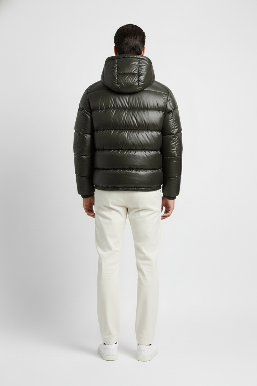 Herre Vinterjakke Syntetisk Letvægts Quiltet Vindtæt Vandafvisende 3