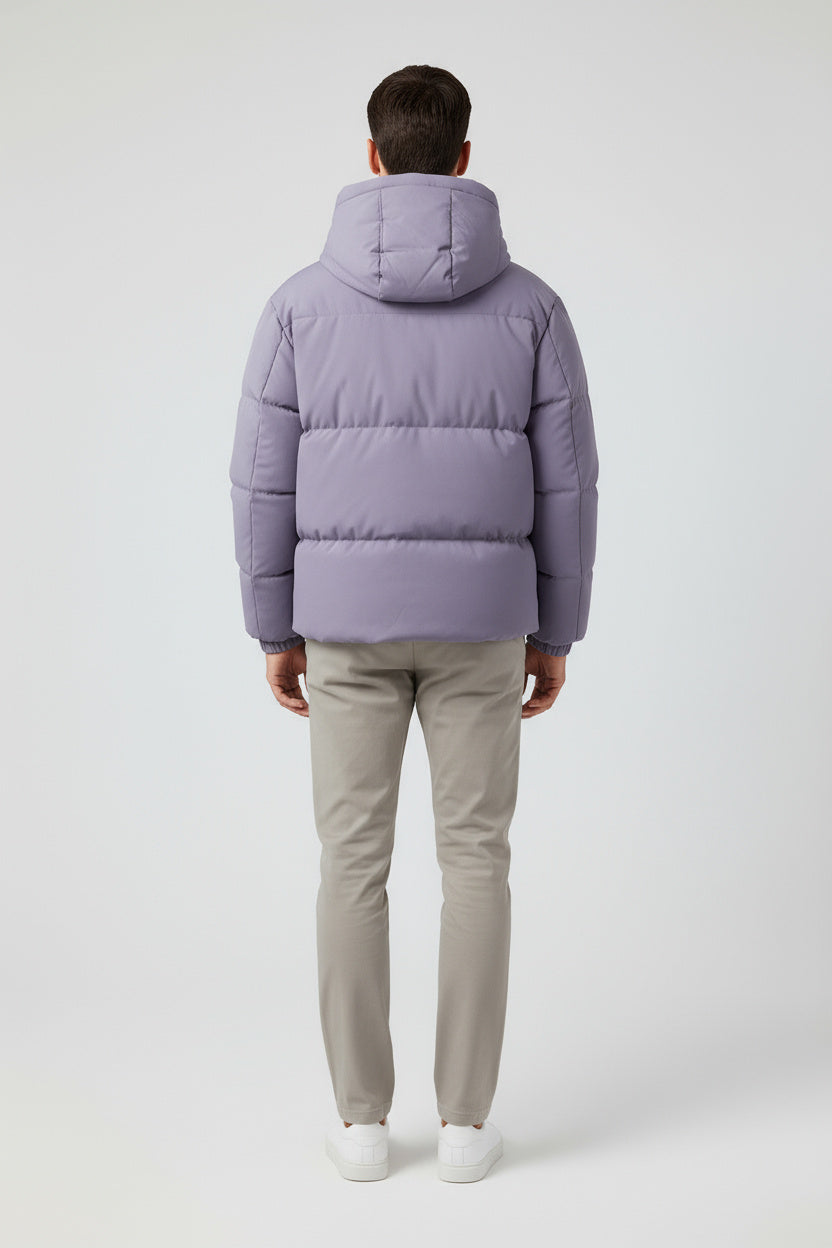 Mænds Parkajakke Vindtæt Løs Pasform 3