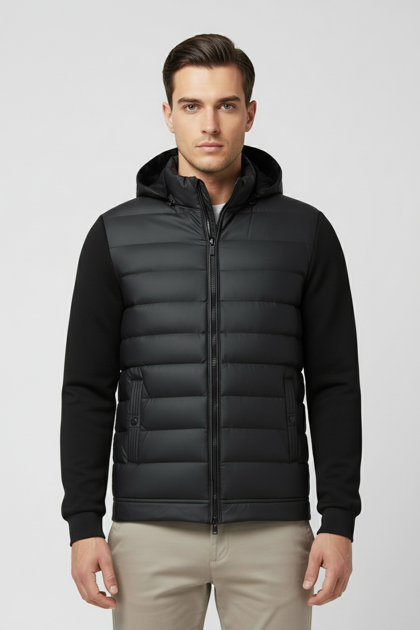 Vinterjakke Herre Softshell Polstret Med Hætte 1