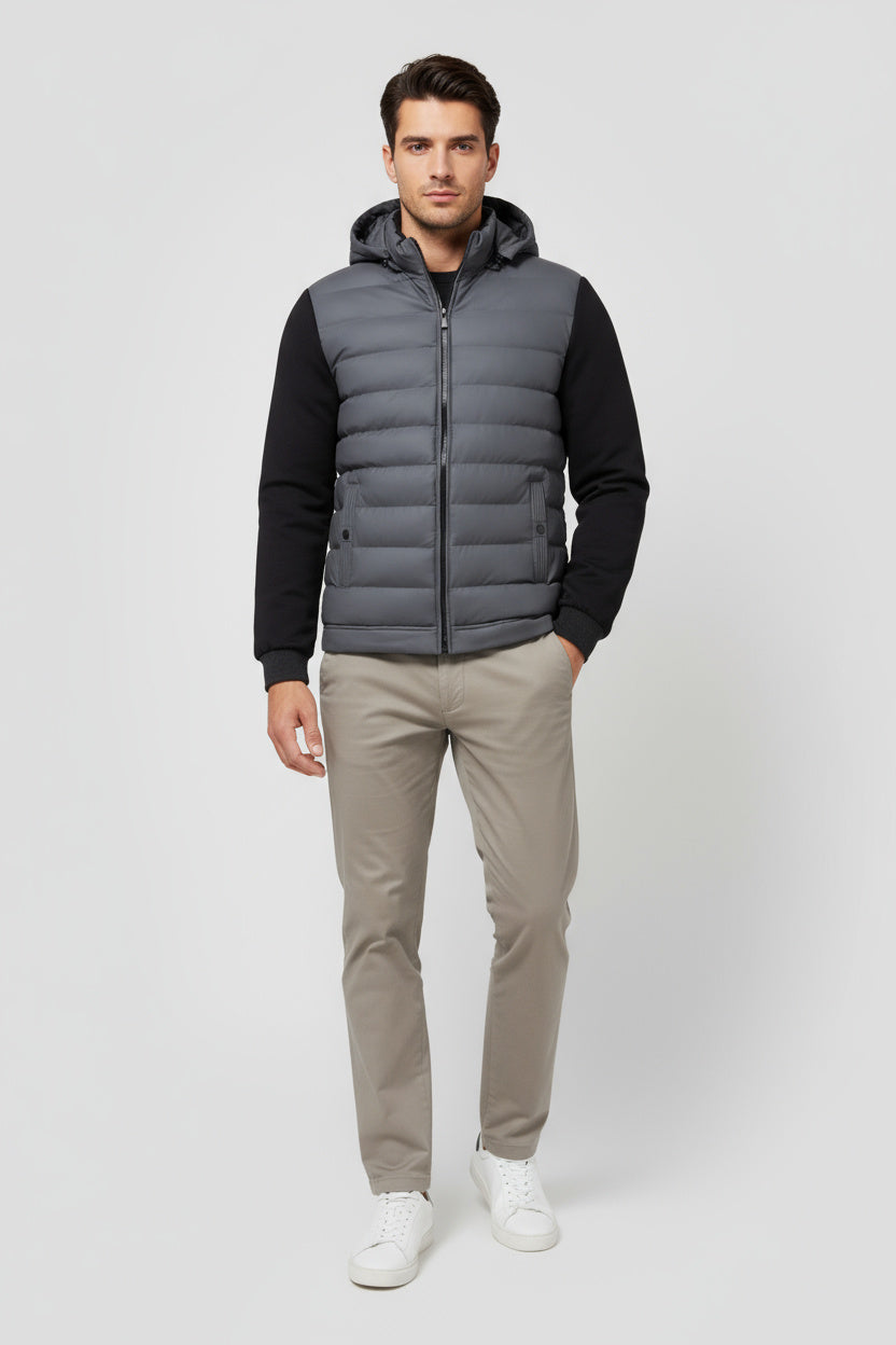 Vinterjakke Herre Softshell Polstret Med Hætte 4